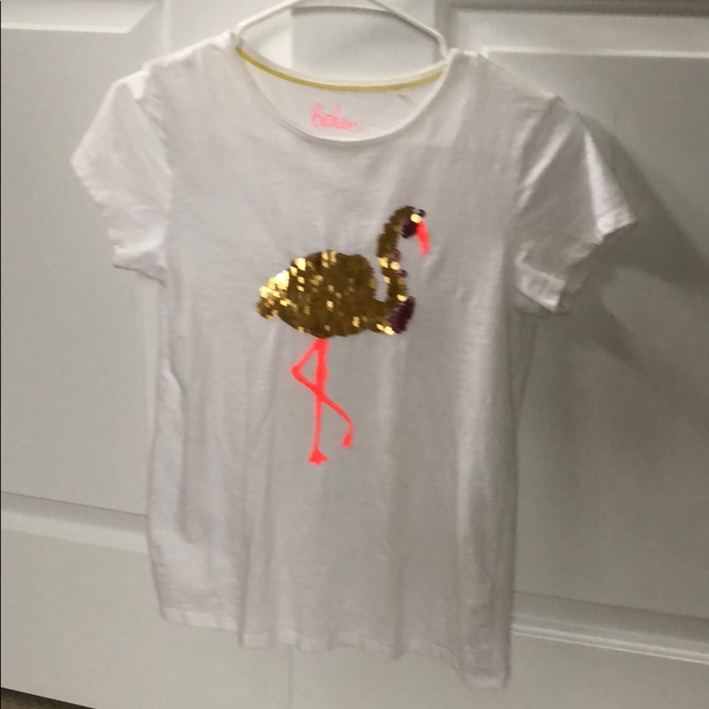 Boden girls t-shirt with sequins